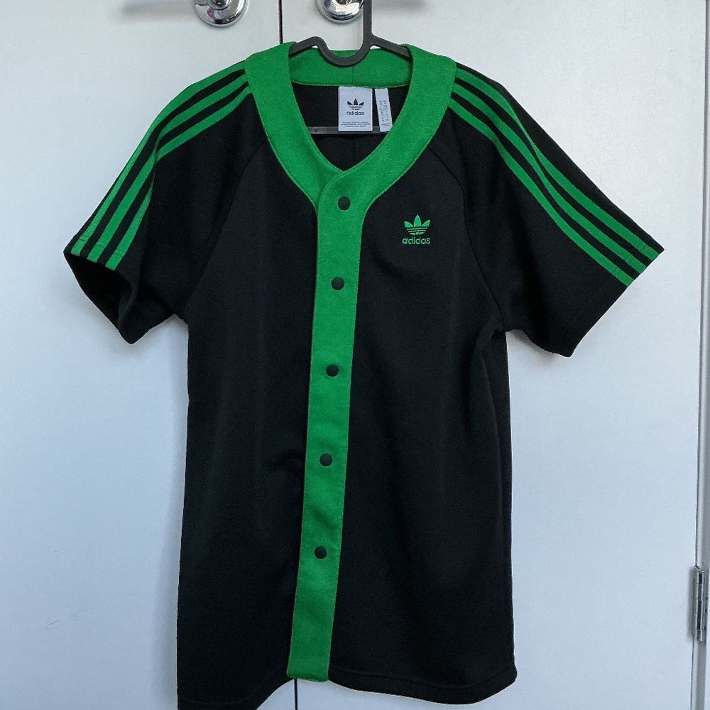 Adidas Unisex Green Black Classics Shirt